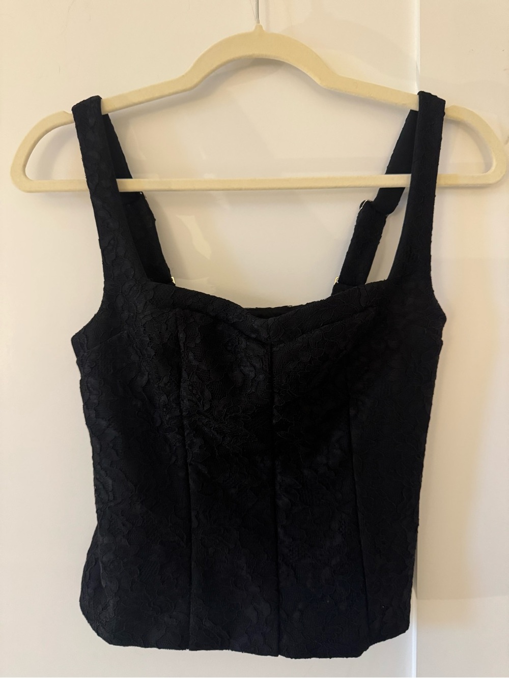 Abercrombie & Fitch Black Lace Square-Neck Camisole